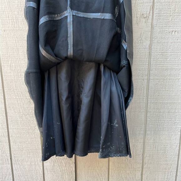 Vintage Black Long Leather Bagatelle Witch Skirt - Size 6 - SEE PHOTOS - Picture 4 of 11